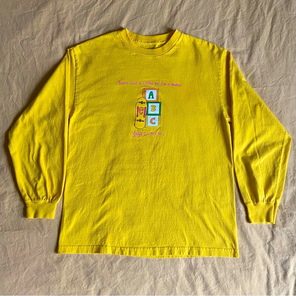 Illegal Civ Mid90s L/S Tee - Yellow - Medium